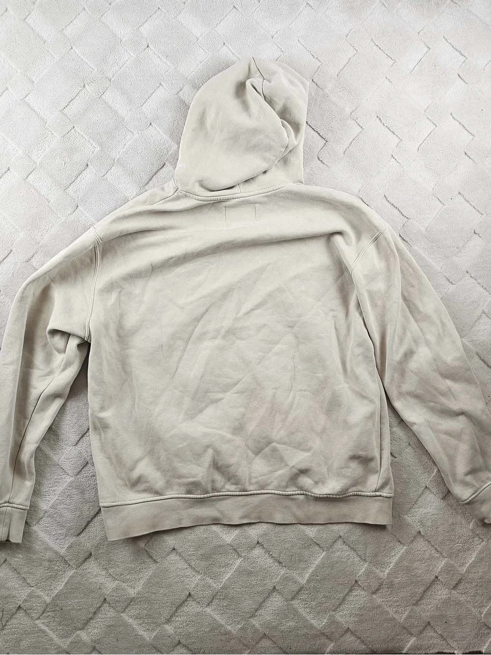 Jordan Hoodie Mens Large Beige Essentials Jumpman Embroidered Pullover